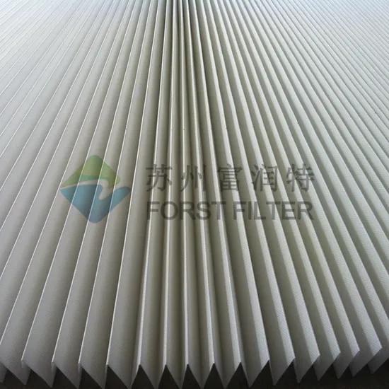 Forst Filter Spunbonded Polyester Filter Cartridge Pleated Filter Media